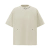 Men's Round Neck Short Sleeve T-Shirt - Oatmeal Color