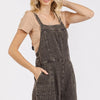 Mittoshop Textured Knotted Wide Strap Overalls - Black