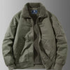Men's Plus Size Zip Up Jacket - Military Green