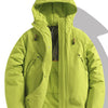 Men's Full Size Hooded Padded Winter Coat Plus Size - Lime