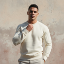 Man wearing a men’s sweatshirt styled for casual everyday comfort