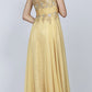 Juliet 552 Long Jewel Neckline Studded Bodice A-Line Gown