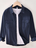 Men's Button Up Long Sleeve Shirt - Farnelli
