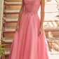 Juliet 268 Embroidered Sparkle Tulle Ball Gown