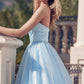 Juliet 265 Strapless A-Line Ball Gown Beaded Belt