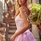 Juliet 265 Strapless A-Line Ball Gown Beaded Belt