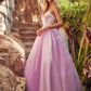 Juliet 265 Strapless A-Line Ball Gown Beaded Belt
