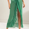 HYFVE Ruffle Trim Cover Up Sarong Skirt - Green