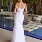 Juliet JT2469KW Long Sweetheart Boned Embellished Bodice Trumpet Gown