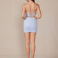 Nox Anabel G817 Short Fitted Corset Cocktail Dress