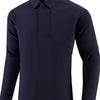 Men's Plus Size Slim Fit Long Sleeve Windbreaker Jacket - Navy