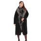 Genuine Silver Fox Cashmere Blend Coat