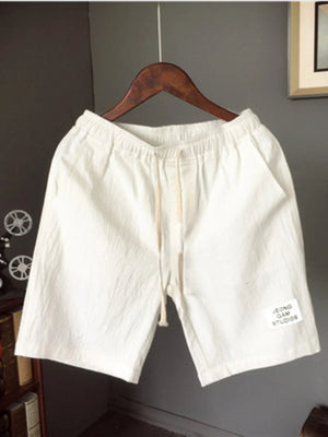 Men's Plus Size Drawstring Shorts with Pockets - Farnelli