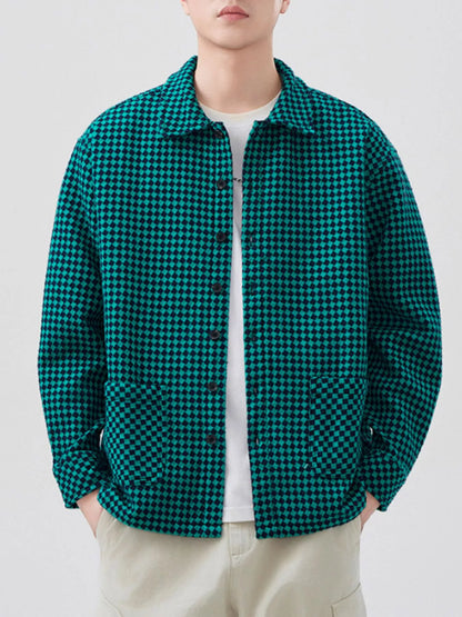 Men's Plus Size Button Up Long Sleeve Shirt - Farnelli