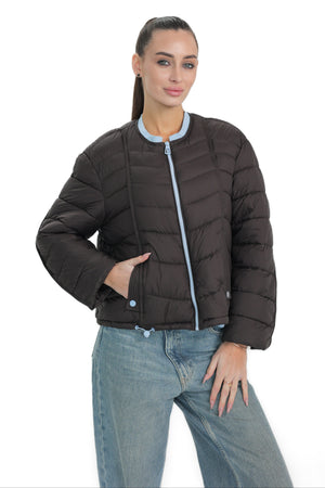 Alaska® Outerwear lightweight transitional jacket with detachable scarf, shown in a neutral color, casual outdoor style.