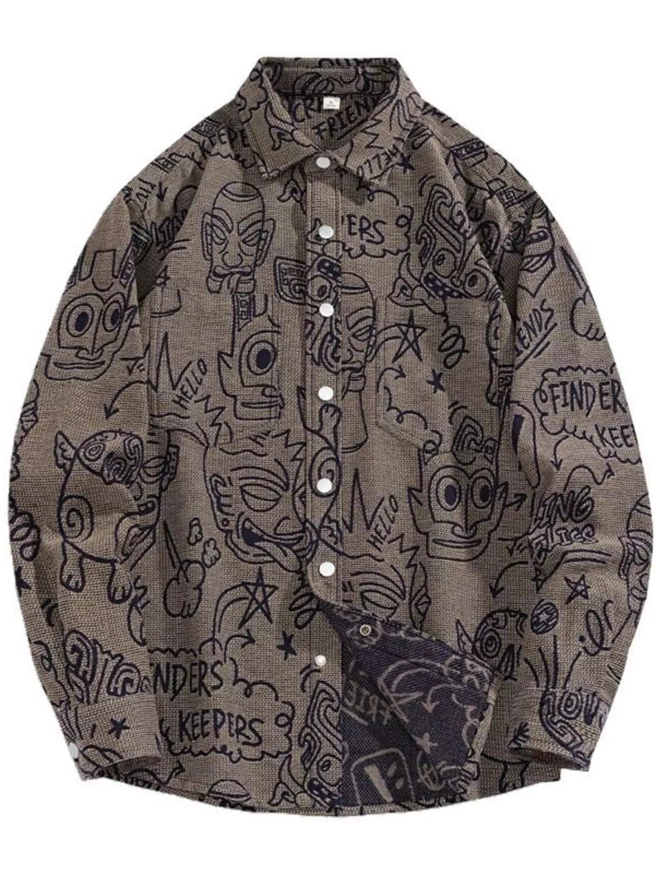 Men's Plus Size Casual Button Up Long Sleeve Shirt - Farnelli