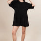 VERY J Mineral Washed Oversized Knit Comfy Romper - Farnelli