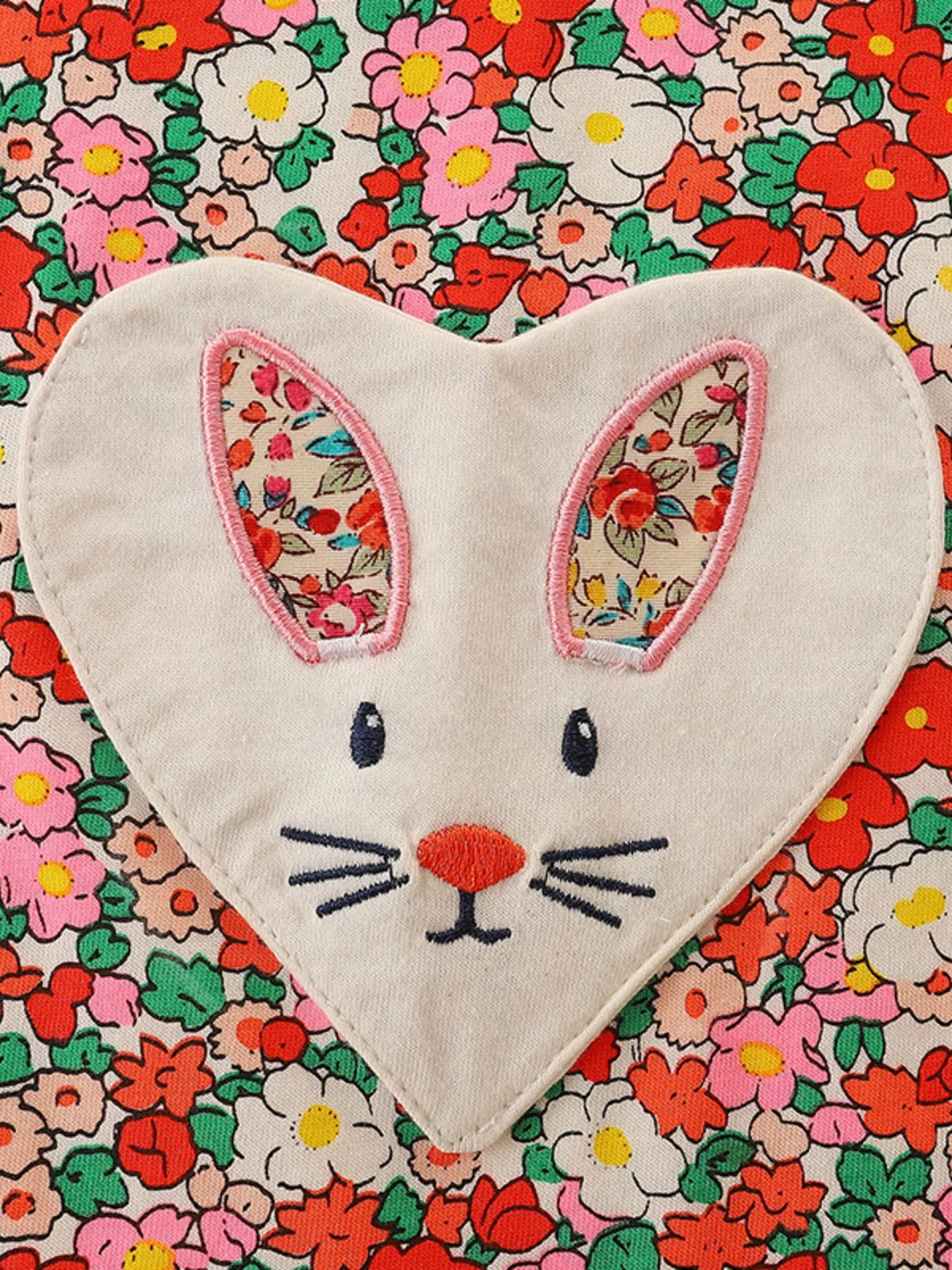 Children's Floral Print Long Sleeve Peter Pan Collar Dress - Farnelli