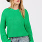 SAGE + FIG Round Neck Drop Shoulder Sweater - Farnelli