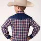Roper Little Trailblazer (Blue) - Boy's Western Shirt