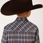 Roper Azure Skyline (Blue) - Boy's Western Shirt