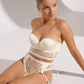 Lisca Daydream Cream Lace Garter Belt