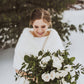 Soft Ivory Faux Fur Shawl (Butterfly Ivy05)