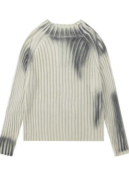 Men's Ribbed Knit Long Sleeve Sweater - Farnelli