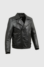 Whet Blu NYC Domanico men's leather fashion jacket in a sleek, classic design