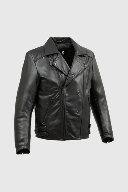Whet Blu NYC Domanico men's leather fashion jacket in a sleek, classic design