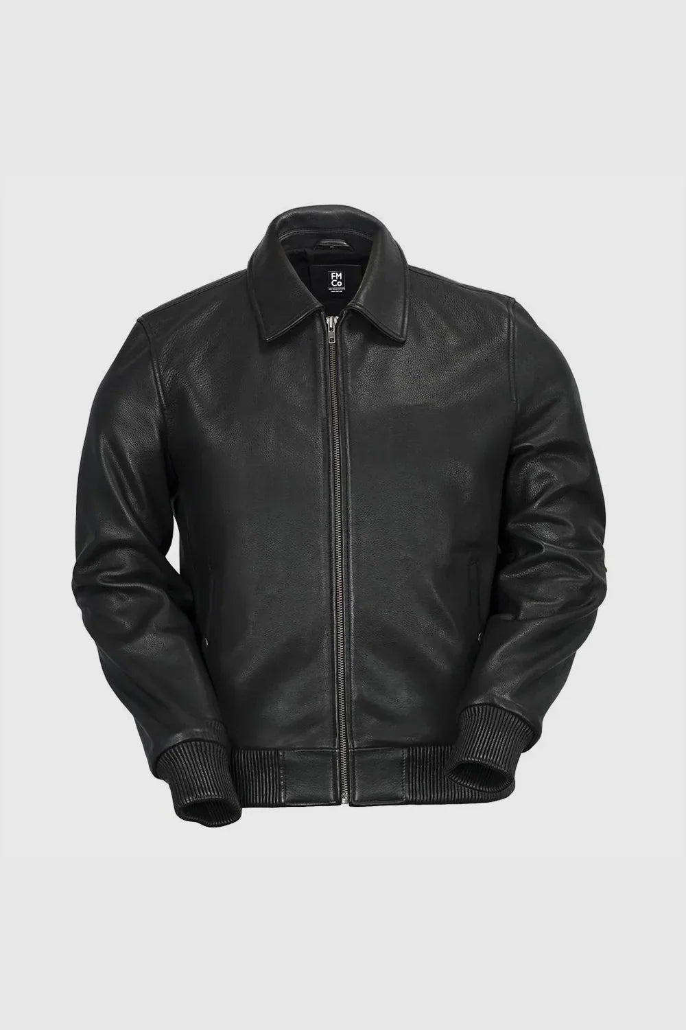 Whet Blu NYC Castor men's leather bomber jacket in classic leather finish