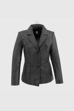 Mia women's New Zealand lambskin leather jacket by Whet Blu NYC in a classic silhouette