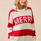 BiBi Christmas Merry Lettering Sweater - Farnelli