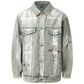 Men's Button Up Long Sleeve Denim Jacket - Farnelli