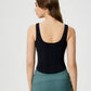 Millennia Round Neck Wide Strap Active Tank with Detachable Chest Pads - Farnelli