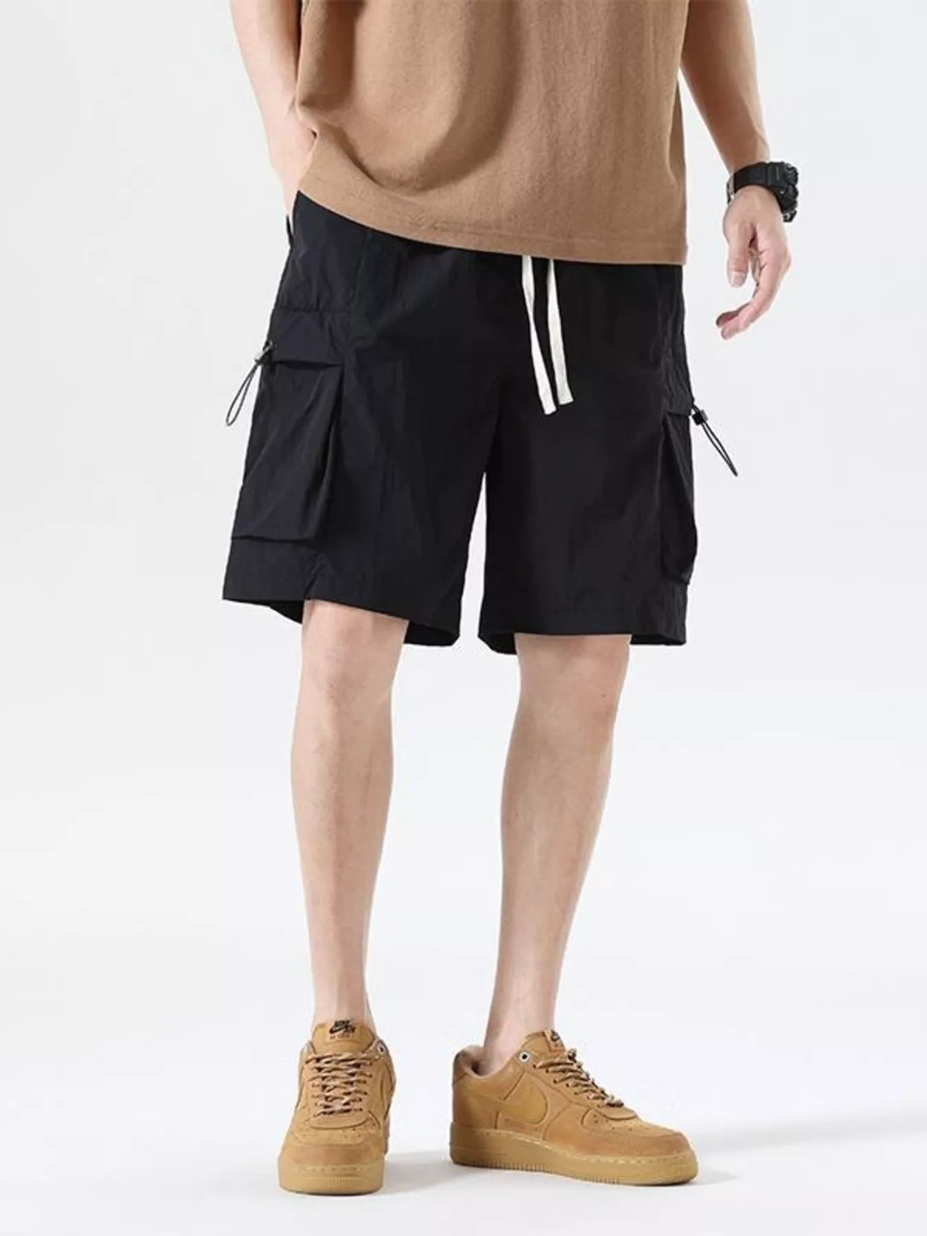 Men's Drawstring Cargo Shorts - Farnelli