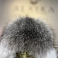 Genuine Silver Fox Fur Genuine Leather Hat