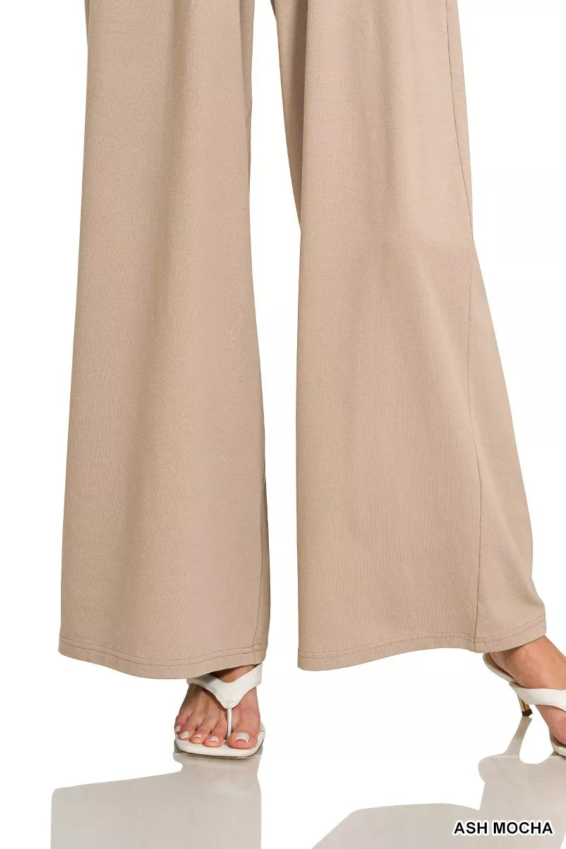 Zenana Tube Top Jumpsuit with Drawstring Waist - Farnelli