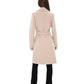 Windsor Classic Wraparound Cashmere Blend Overcoat in Nude