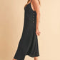 Aemi+Co Side Button Midi Cami Dress - Farnelli