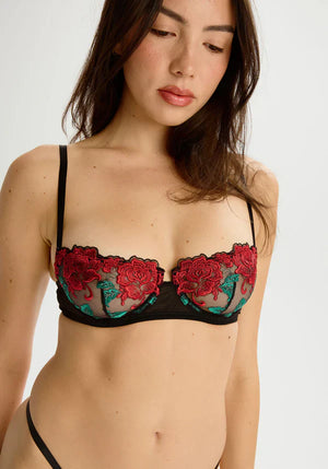 Blush Carmen Wild Rose Unlined Balconette Bra-0