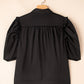Analeia Frilly Puff Sleeve Stylish Collared Shirt - Farnelli