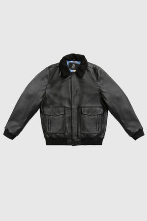 Baron Men's Lambskin Bomber Jacket