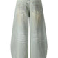 Men's Vintage Washed Wide Leg Jeans - Farnelli