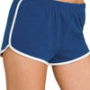 Zenana Elastic Waistband Dolphin Shorts - LT NAVY