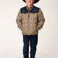 Roper Boy's Polyfill Puffer Coat (Khaki/Navy) - Children's Jacket