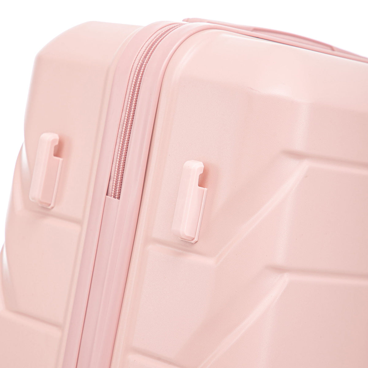 HouseOfZazla 3-piece spinner wheel luggage set with combination locks in assorted sizes