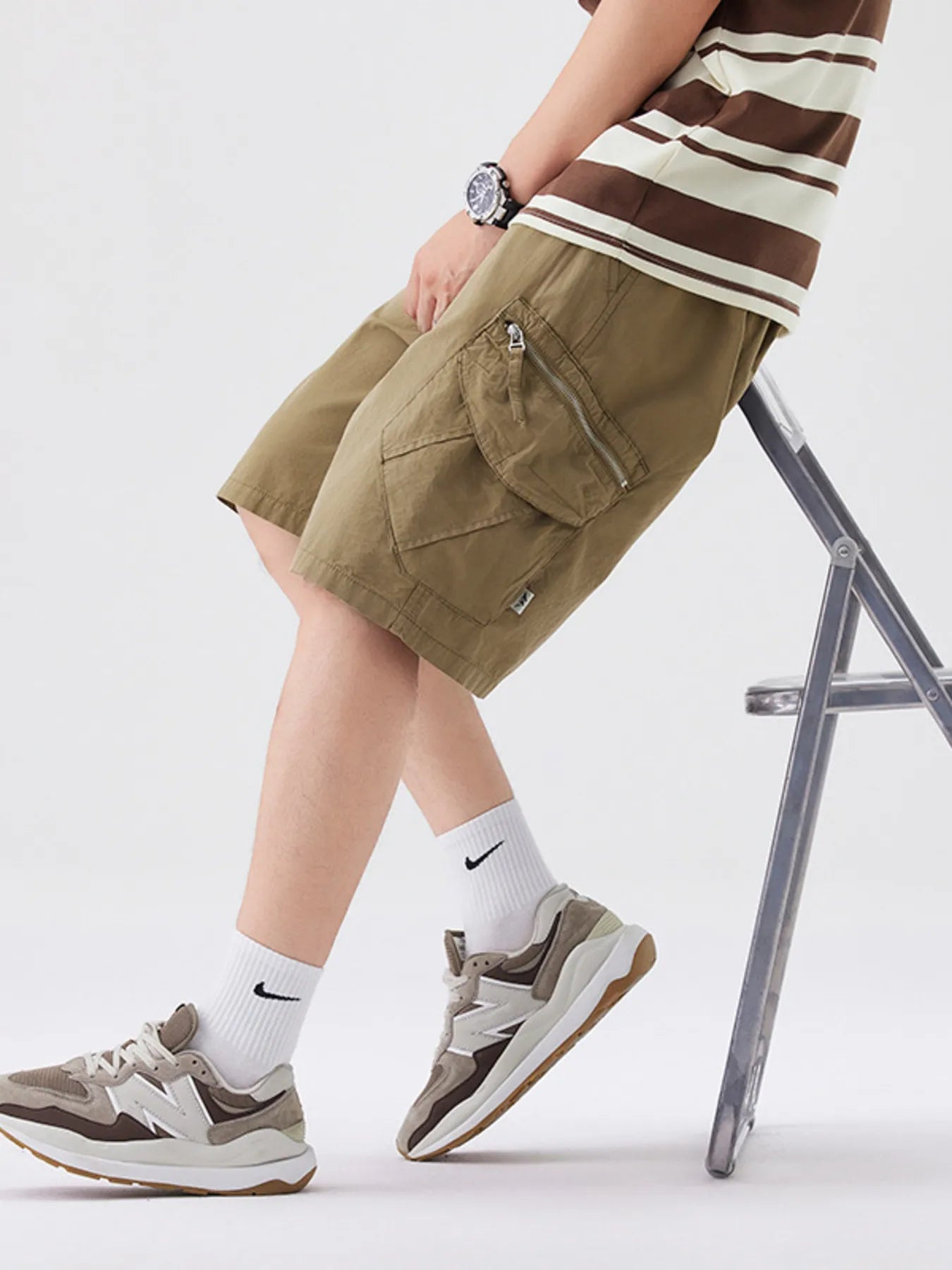 Men's Full Size Wide Leg Cargo Shorts Plus Size - Farnelli