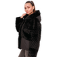 Montana Eco-Fur Down Coat in Black