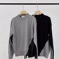 Men's Plus Size Two-Tone Mock Neck Sweater - Farnelli